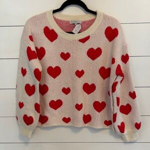 Brand New Heart Patterned Sweater ♥️